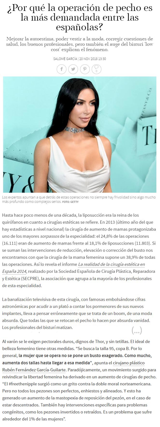 ¿Por qué la operación de pecho es la más demandada entre las españolas? FRAGMENTO