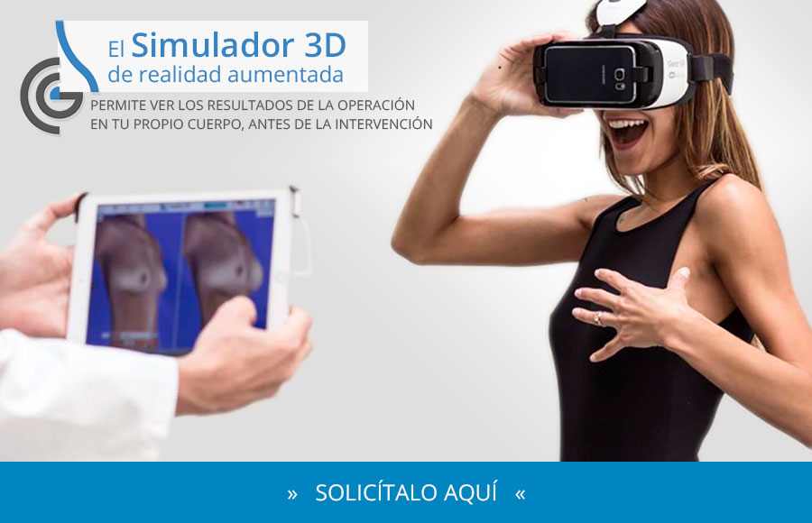 Simulador 3D de realidad aumentada permite ver los resultados de la operación en tu propio cuerpo, antes de la intervención. Solicítalo en tu primera consulta