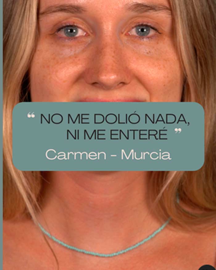No me dolió nada, ni me enteré
